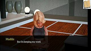 Hey, my new family 19 features blonde teen 18+ with small tits in a cartoon game.