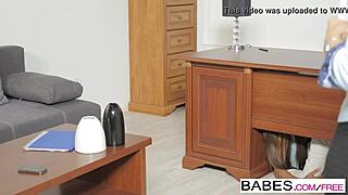 Babes Office Obsession with Alexis Brill and Bruce Venture Getting Wet