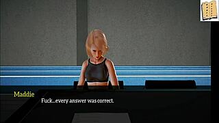 Hey, my new family 19 features blonde teen 18+ with small tits in a cartoon game.