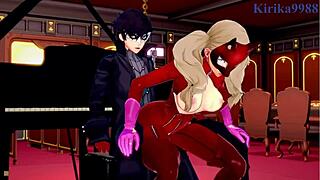 Persona 5 Hentai with Futaba, Ann, and Ren in Wild Creampie