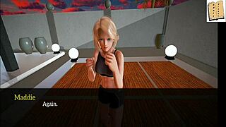 Hey, my new family 19 features blonde teen 18+ with small tits in a cartoon game.
