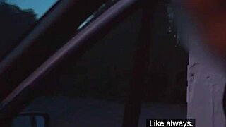 brunette student gets roughly fucked doggystyle and facial cumshot