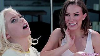 Adria Rae, Chloe Cherry, And Lily Love In Lesbian Threesome With Face Sitting And Muff Diving