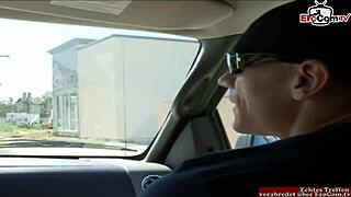 brunette latina teen with big tits gets picked up