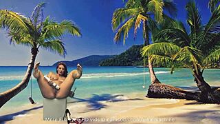 Camsoda - Curvy Amateur Girl Pounds with Glass Dildo