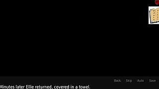 A wife and stepmother 33 plays erotic game with big tits and ass 😘