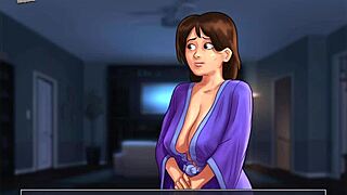 Summertime Saga 77: Big Ass and Tits with Monster Cock Fucking. Homemade Cartoon Action