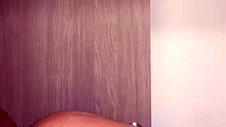 amateur couple has quickie in bathroom while friends are in living room