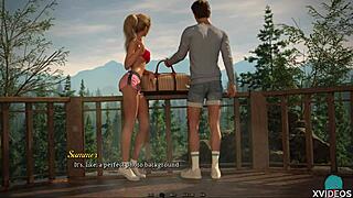 Two Hotties Showering in Nature