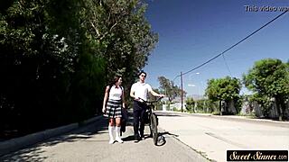 teenage pussy drilled hard by teacher in taboo group banging scene