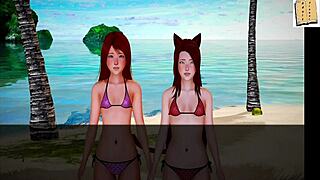 Redhead in my new family gets intense hentai action