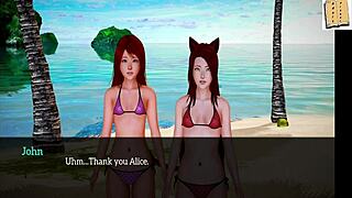 Redhead in my new family gets intense hentai action