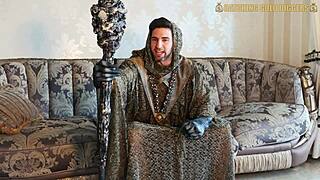 scary demon forces brutal anal on half indian teen this halloween