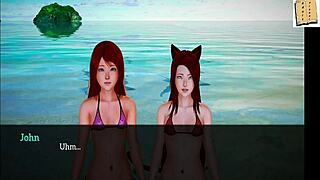 Redhead in my new family gets intense hentai action