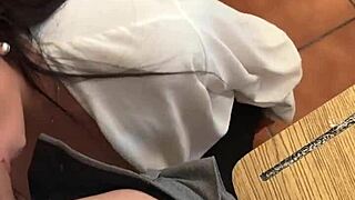 Latina Student Seduces Nerdy Teacher In Classroom For Wild Action