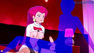 Lillie and Jessie Musashi Engage in Intense Hentai Sex with Creampie