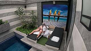 I Call The Room Service Girl From The Private Suite And She Gives Me A Blowjob Until I Finish In Her Mouth