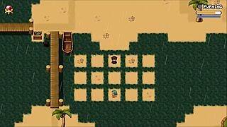 lost lagoon harem game ep 3, she falls without panties??