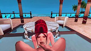 Perverted Mermaid Performs Deep Throat Blowjob On Huge BBC In POV Sims 4 Anime Hentai Cosplay
