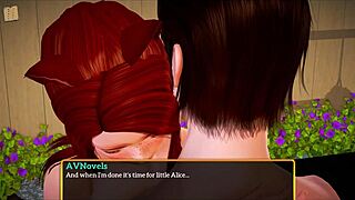 in my new family, i can't believe this big tits and ass scene in the game, it's so hot!!