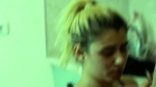 Gave A Blowjob In The Kitchen To Blonde Teen 18+