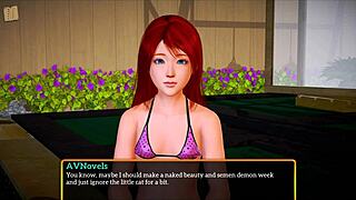 in my new family, i can't believe this big tits and ass scene in the game, it's so hot!!