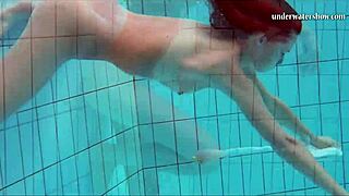 Nata, steamy pool session with a sexy Hungarian teen