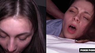 Netflix and chill turned wild as couch potato girlfriend got deep penetrated on sofa