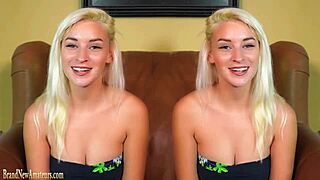 Audition on the couch sees busty young girl lose it