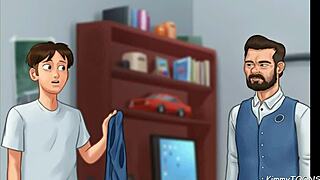 MANAGERS DAUGHTER SUCKED MY DICK BEHIND THE FRONT DESK AT WORK IN SUMMERTIME SAGA - KIMMYTOONS.