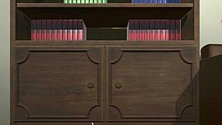 Teen escapes sex doll room for titjob