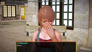 Blonde With Small Tits And Big Ass In Cartoon Hentai Game Family Series