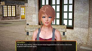 Blonde With Small Tits And Big Ass In Cartoon Hentai Game Family Series