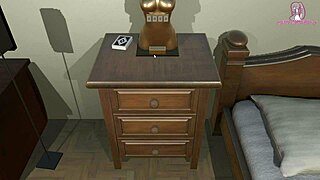 Teen escapes sex doll room for titjob