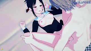 I love watching Kaguya, Chika, and Miyuki in intense hentai sex.