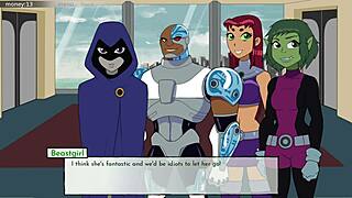 Teen hentai parody with black characters in 18titans part 8