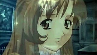 Naked anime babe gets teased and prodded by eager hands in a wild Japanese hentai scene.