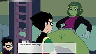 Teen hentai parody with black characters in 18titans part 8