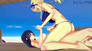 Ikaruga And Katsuragi In Intense Futanari Creampie Sex