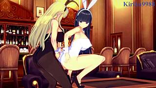 Ikaruga And Katsuragi In Intense Futanari Creampie Sex