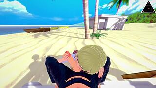 Koikatsu Marin Kitagawa bangs hard in uncensored anime