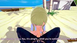 Koikatsu Marin Kitagawa bangs hard in uncensored anime