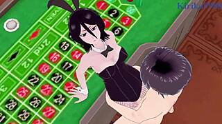 Rukia Kuchiki And Yoruichi Shih In Bunny Girl Intense Sex - Bleach Hentai