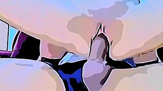 Cartoon meteflix ends with big dick in tight pussy