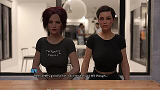 Cute Sexy Dating Couple Enjoys Huge Cock Blowjob in 3D Anime