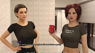 Cute Sexy Dating Couple Enjoys Huge Cock Blowjob in 3D Anime