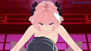 Teen Hentai Stars Miyamoto and Astolfo in Wild Creampie Action
