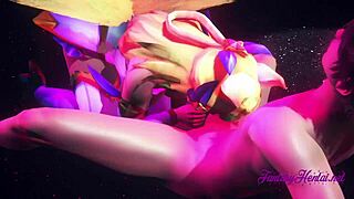 league of legends hentai - ahri star guardian hard sex - lol japanese manga anime game porn 😏