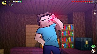 Witch tests potion to grow huge cock in hentai game!