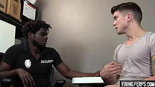 black cop nails straight teen for first time with huge cock, wow!